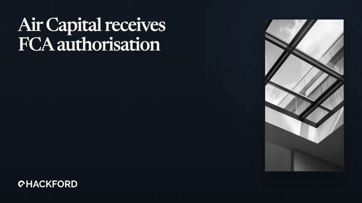 Global investment office Air Capital Partners receives direct FCA authorisation