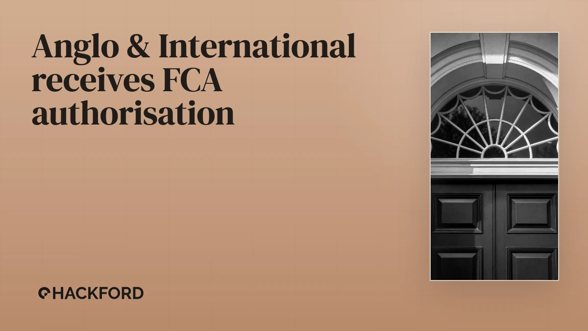 Anglo Chinese Group re-establishes UK presence as Anglo & International Corporate Finance receives FCA authorisation