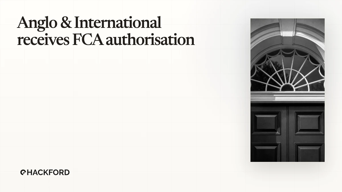 Anglo Chinese Group re-establishes UK presence as Anglo & International Corporate Finance receives FCA authorisation