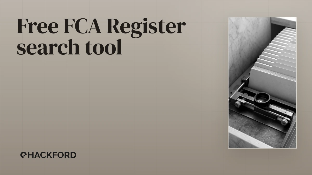 Free FCA Register search tool and quick firm finder